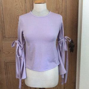 ASOS knit top with tie accent long sleeves $18